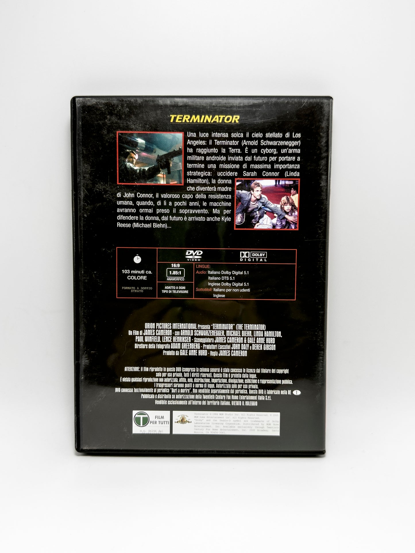 Terminator Shwarzenegger Duri a morire Fabbri Editori DVD Film Movie