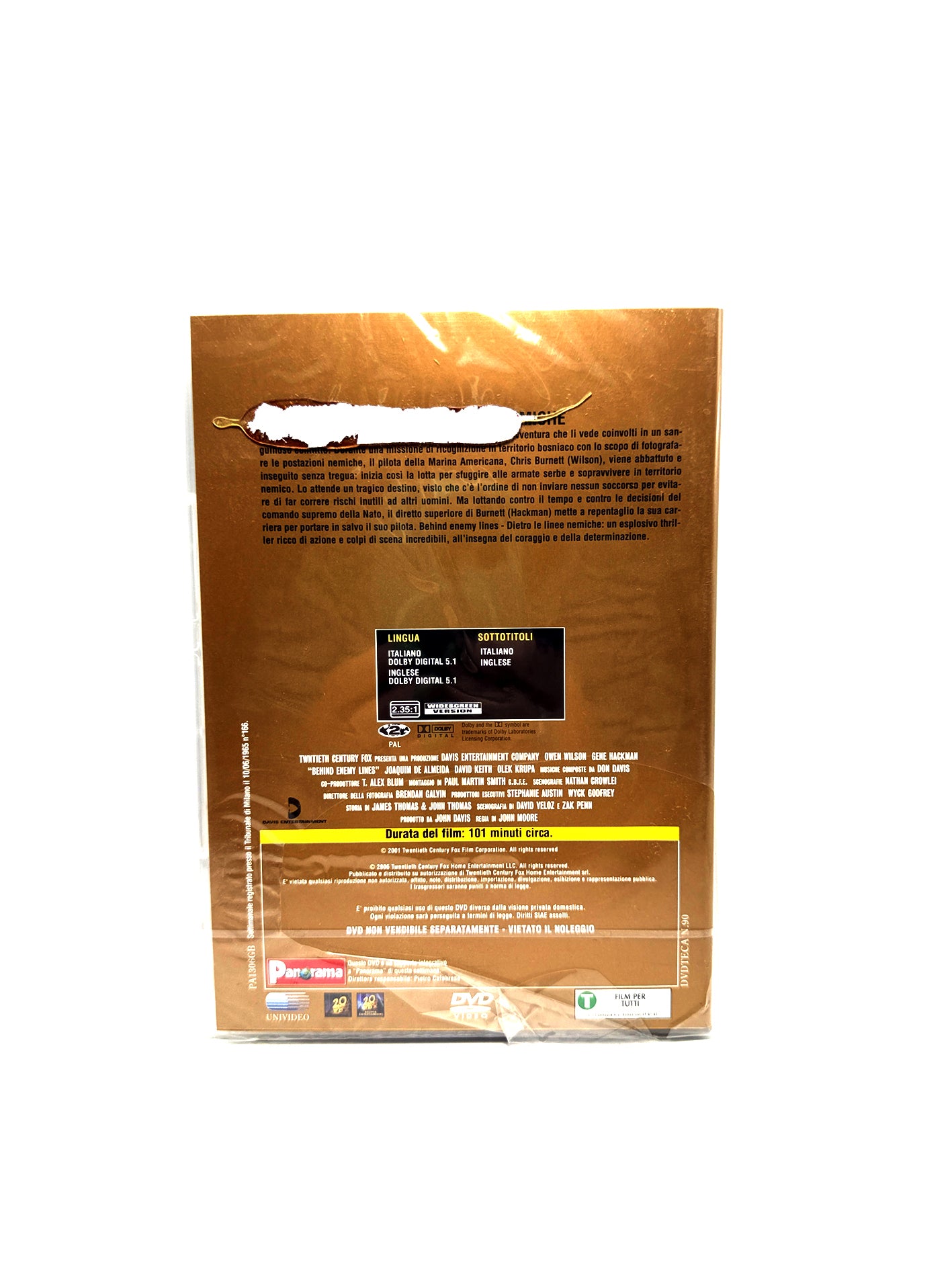 Behind Enemy Lines Dietro le linee nemiche Le Grandi Battaglie Panorama DVD Film Movie