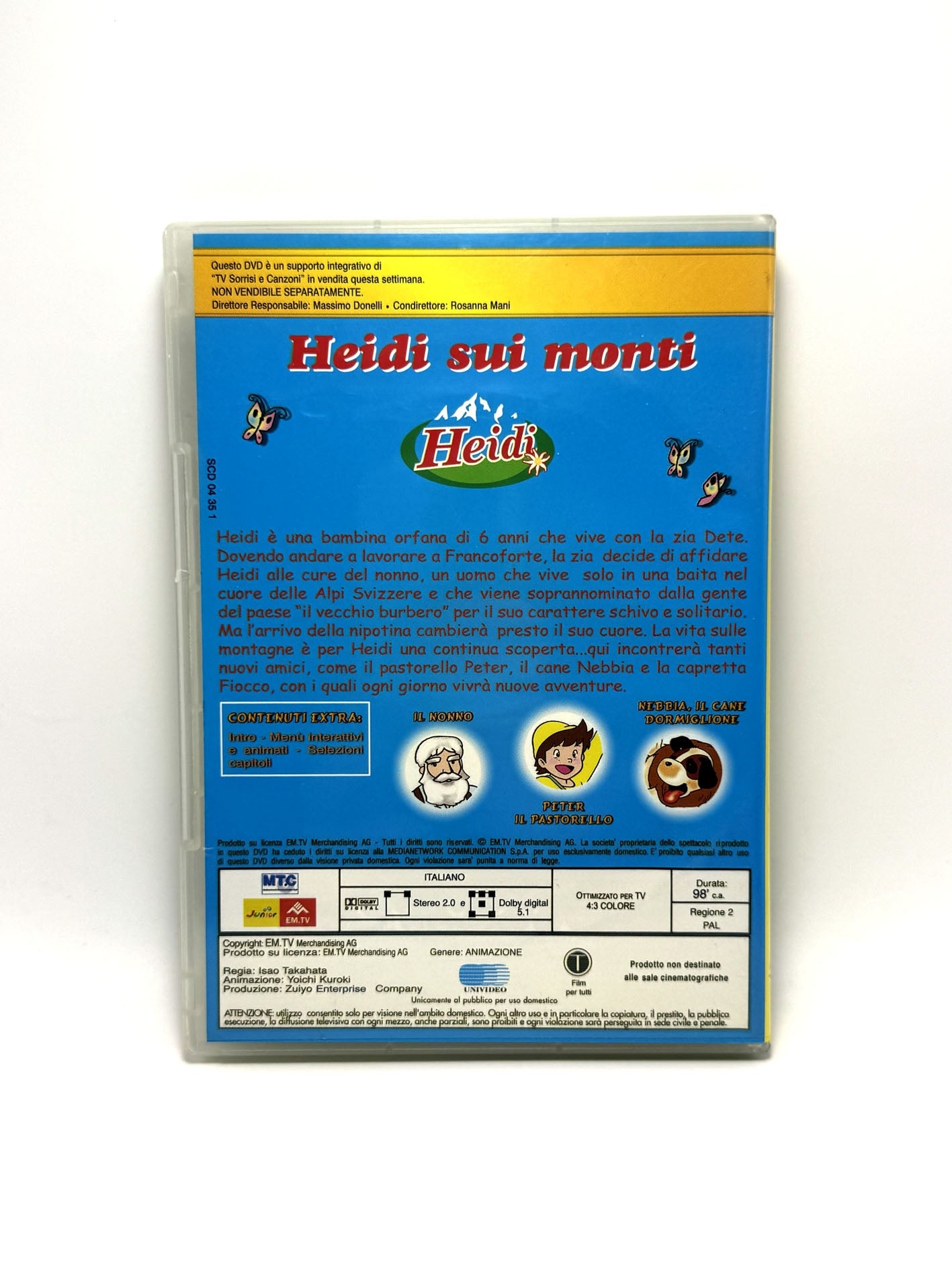 Heidi sui monti Il film Tv sorrisi e canzoni DVD Film Movie