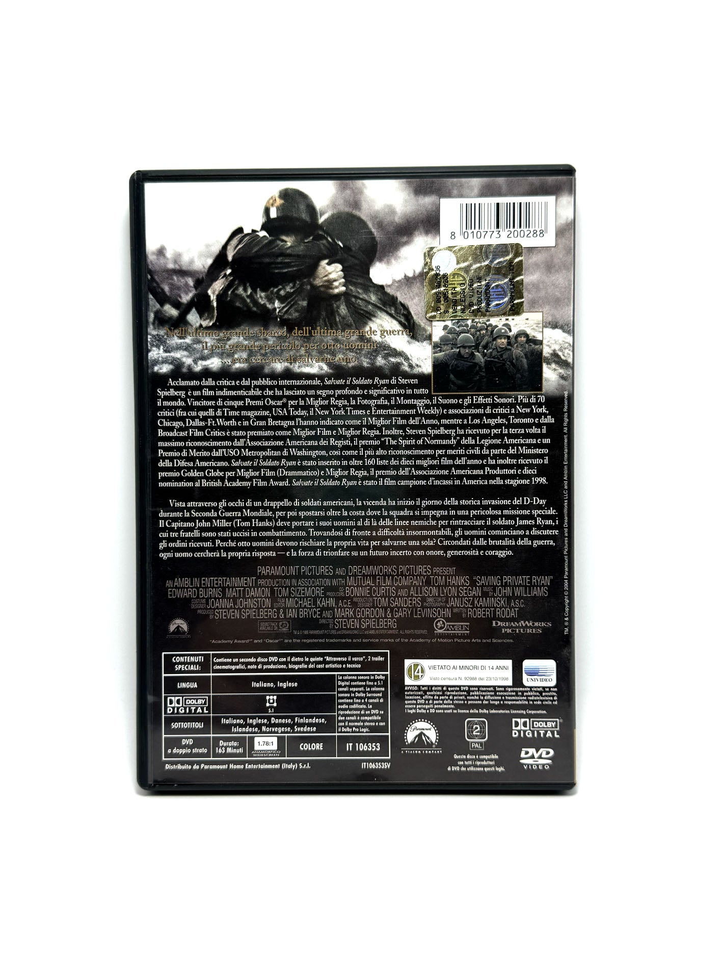 Salvate il soldato Ryan DVD Film Movie