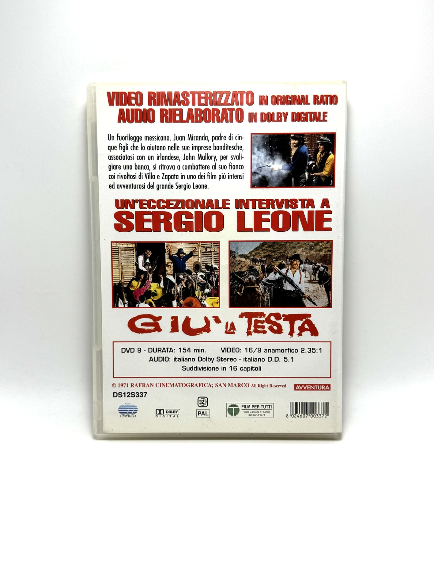 Giù la testa Edizione speciale Sergio Leone DVD Film Movie