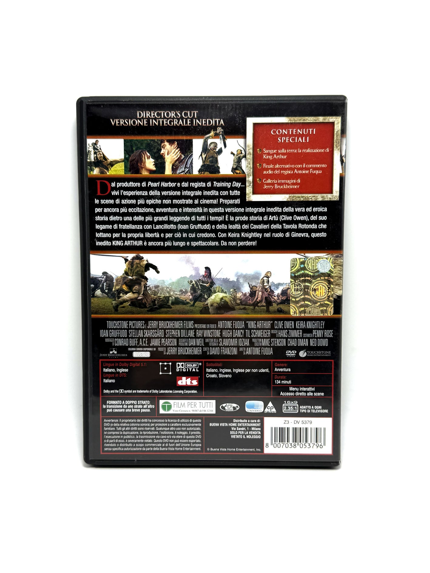 King Arthur Director's Cut Versione Integrale inedita DVD Film Movie