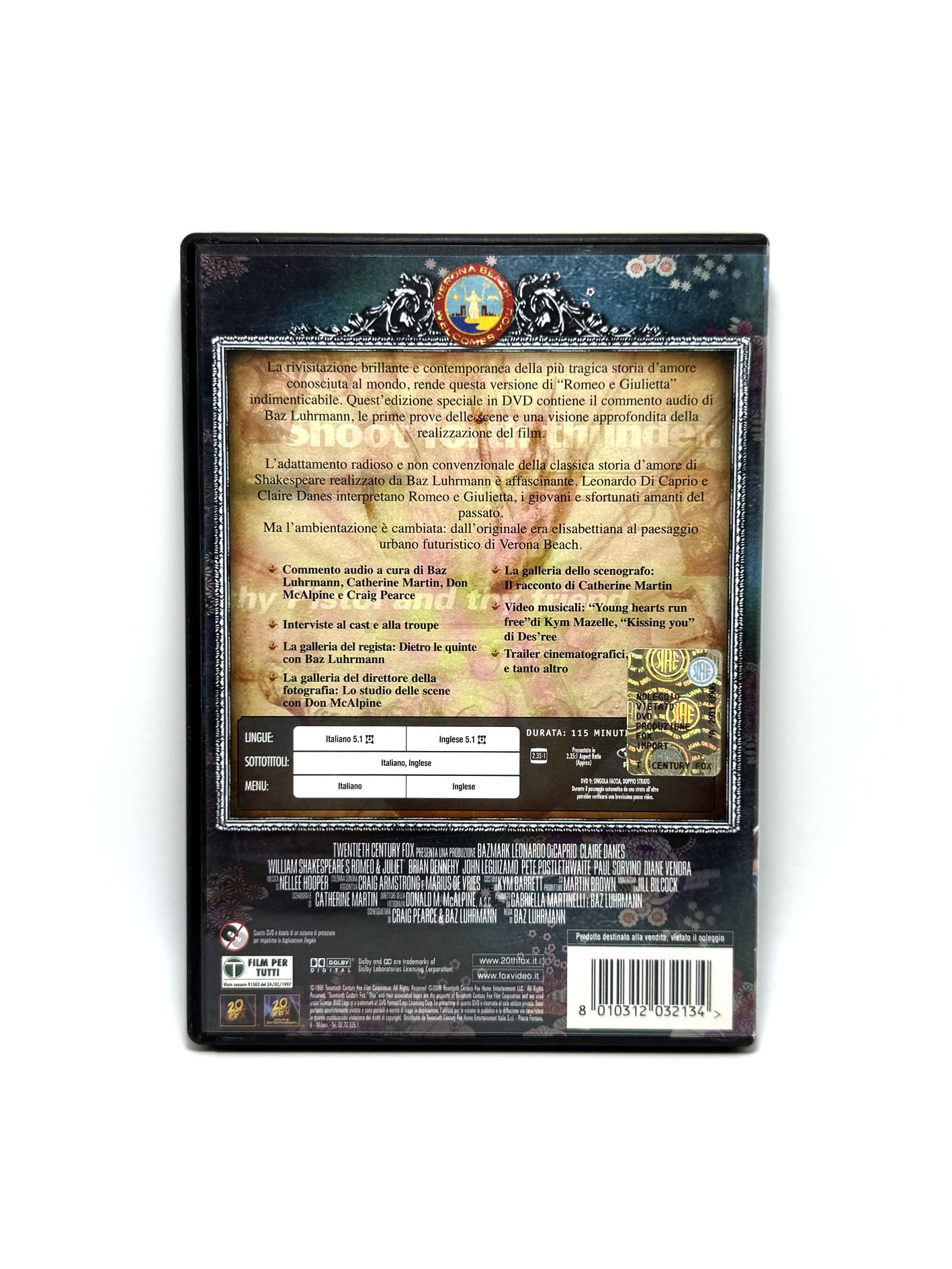 Romeo + Giulietta Edizione Speciale DVD Film Movie