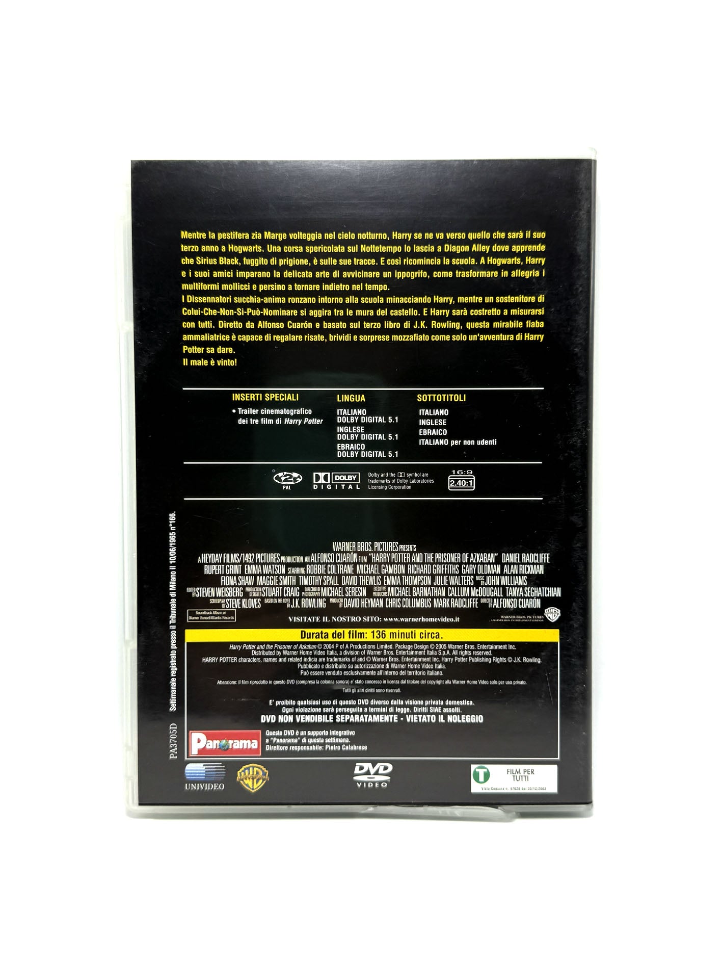 Harry Potter e il prigioniero di Azkaban Panorama DVD Film Movie