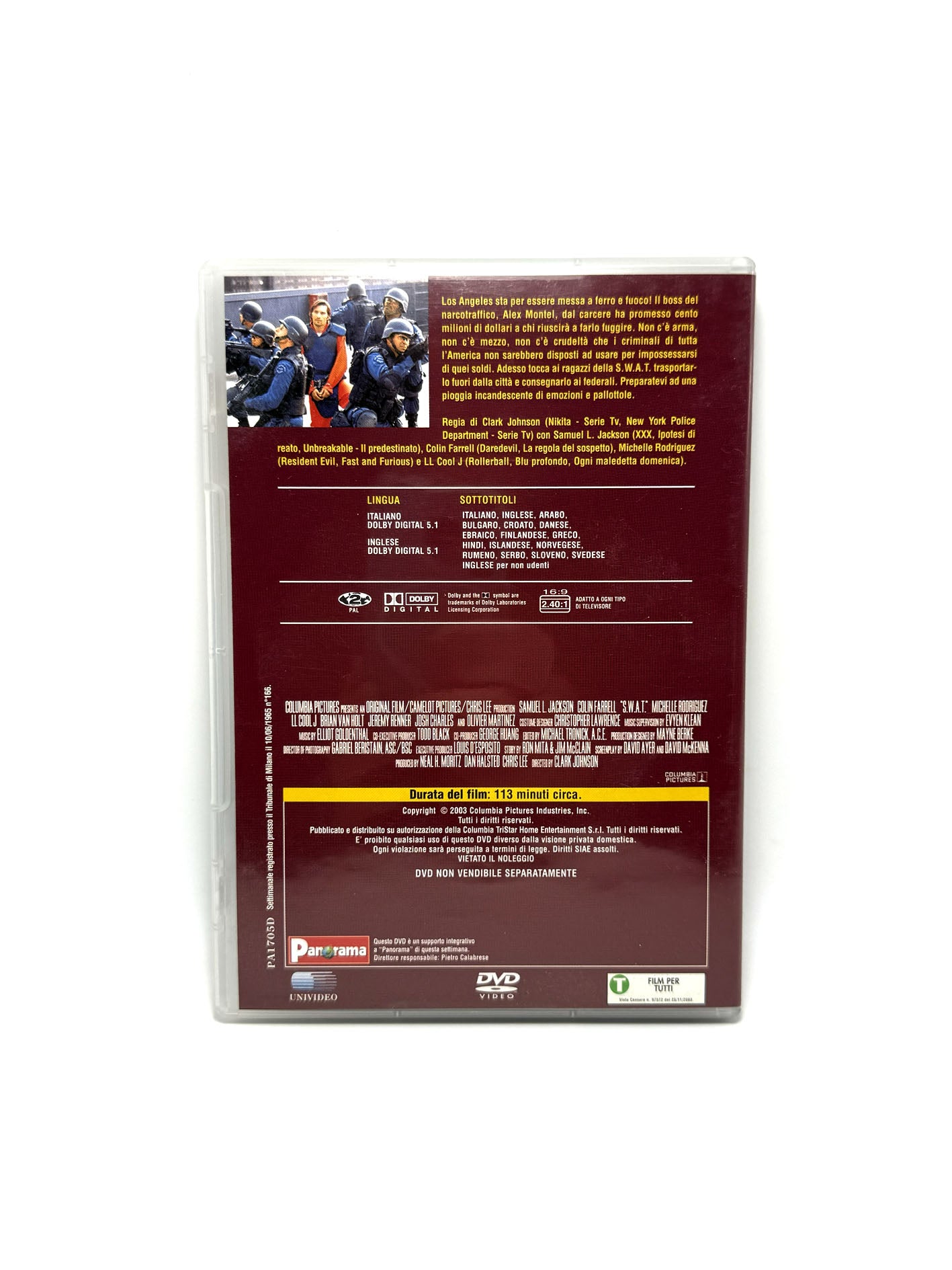 S.W.A.T. Squadra speciale anticrimine DVD Film Movie Panorama