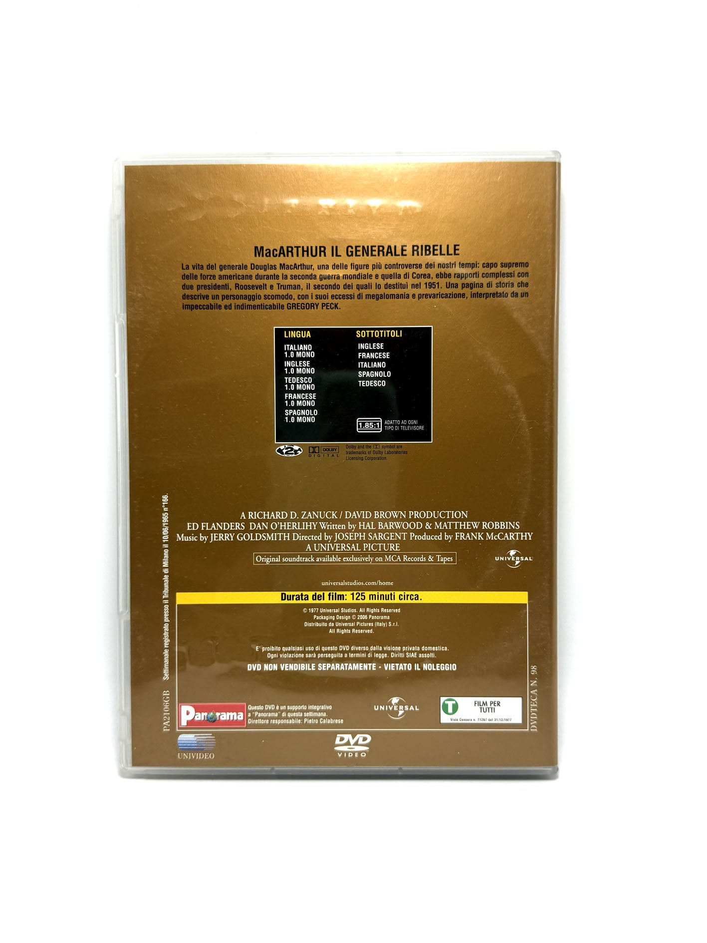 MacArthur il Generale ribelle Le grandi battaglie Panorama DVD Film Movie