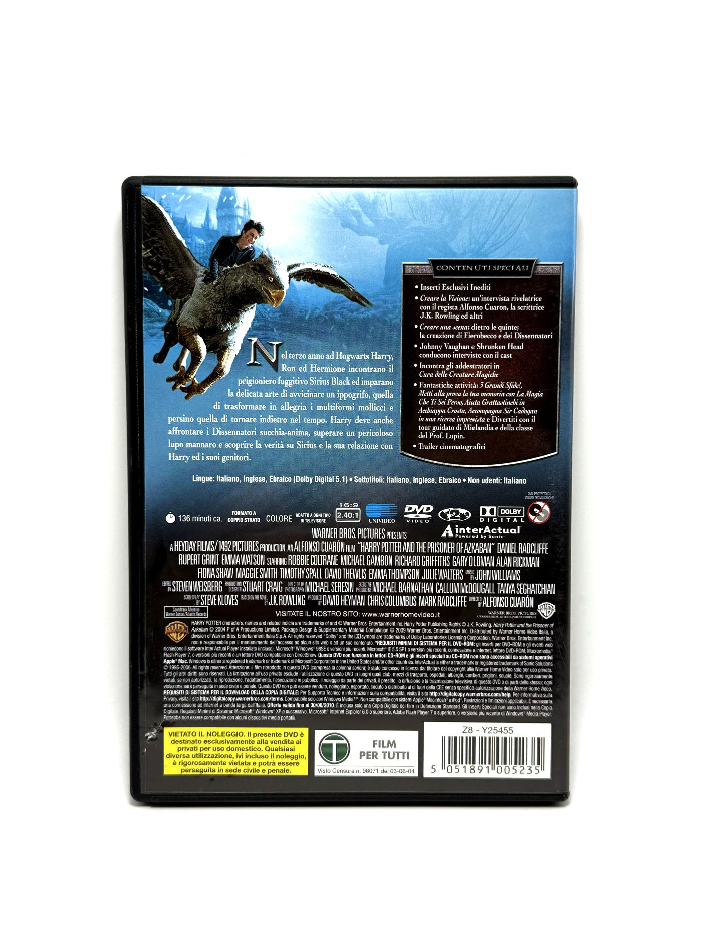 Harry Potter e il prigioniero di Azkaban 2 DVD Film Movie Edizione Speciale