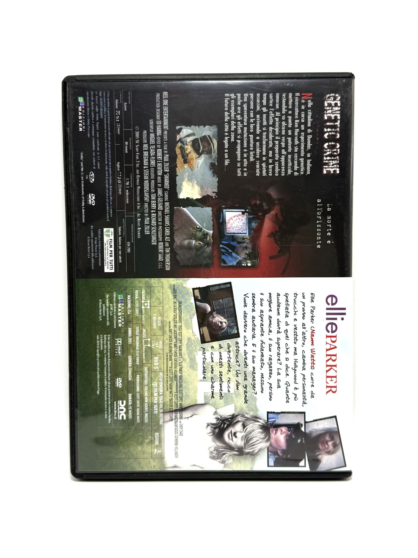 Genetic Crime Ellie Parker DVD Film Movie doppio film