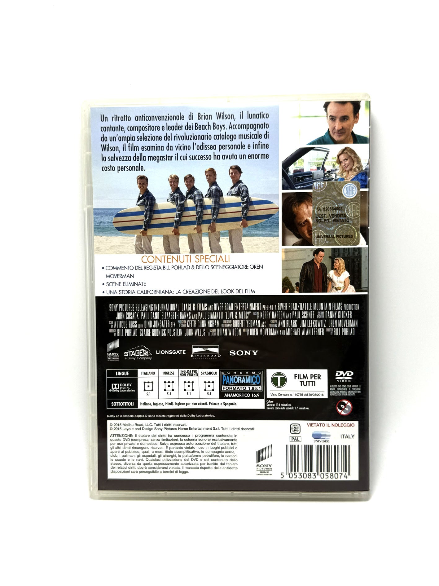 Love & Mercy DVD Film Movie Brian Wilson & The Beach Boys