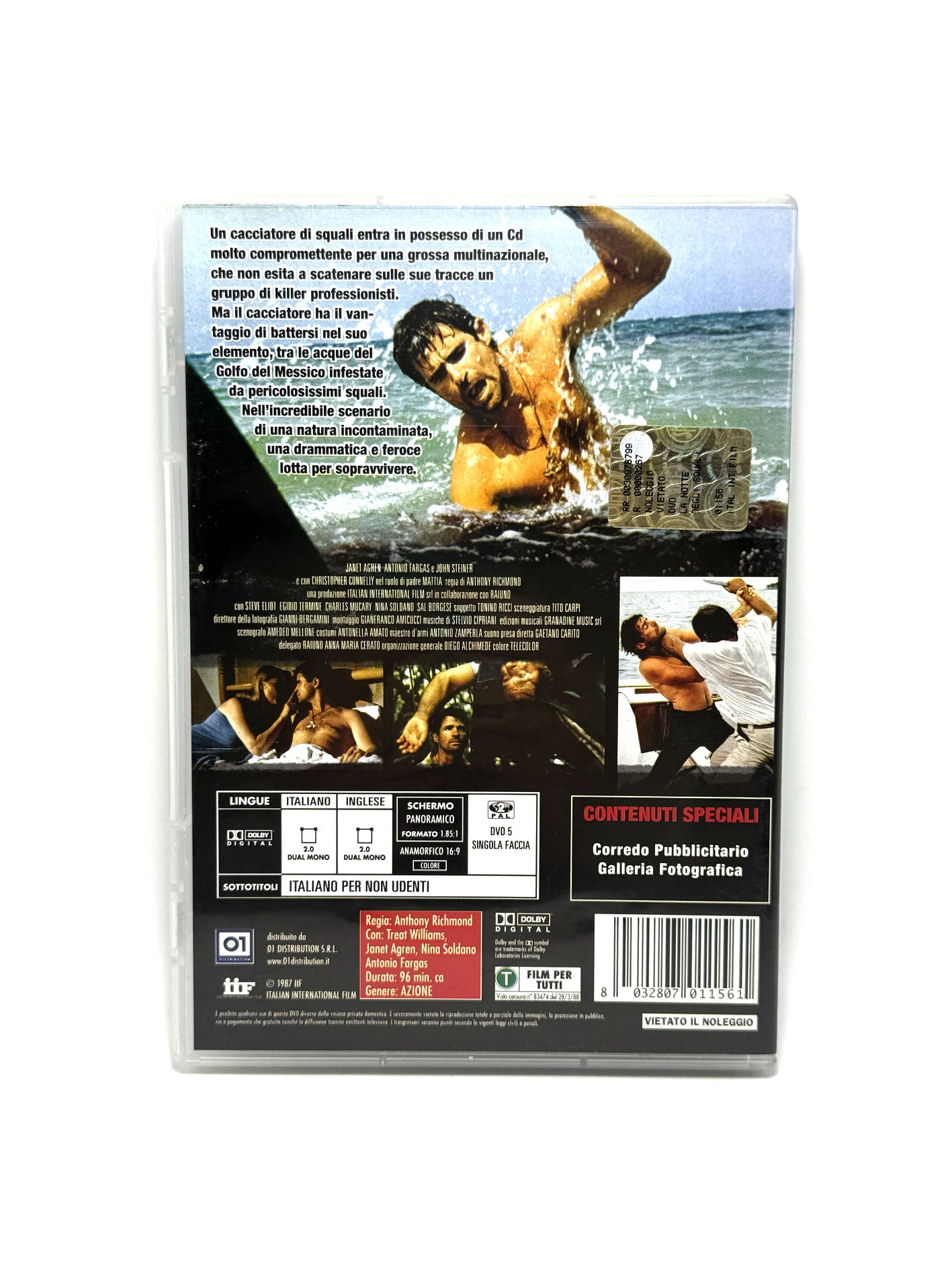 La notte degli squali DVD Film Movie Treat Williams