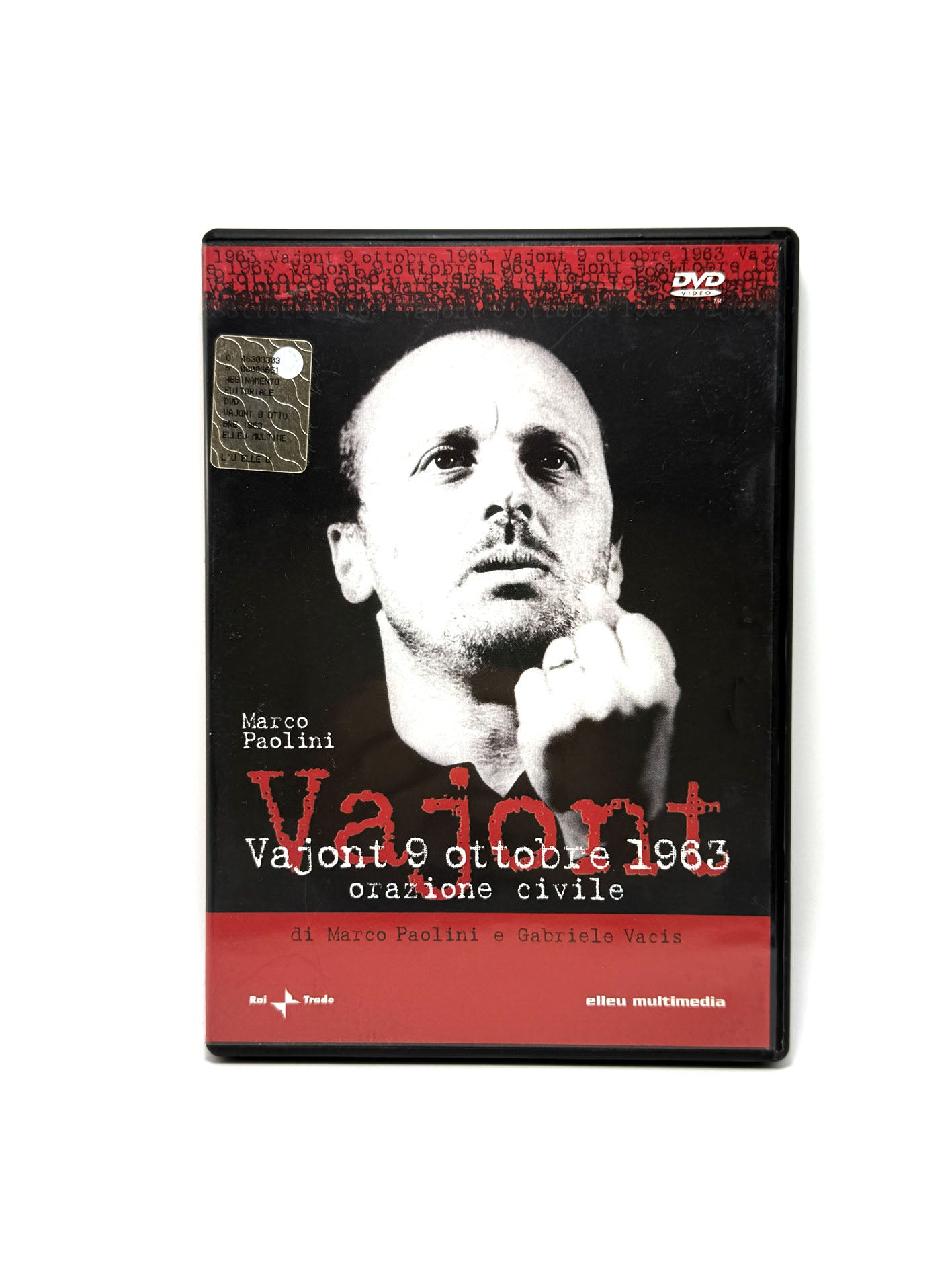 Vajont 9 Ottobre 1963 Operazione Civile DVD Film Movie Marco Paolini