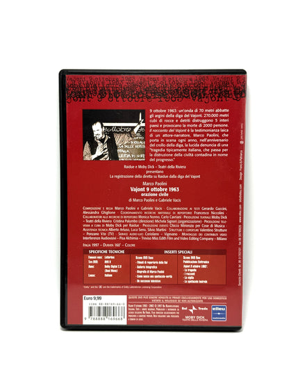 Vajont 9 Ottobre 1963 Operazione Civile DVD Film Movie Marco Paolini
