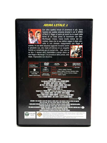 Arma letale 2 DVD Film Movie Duri a morire Mel Gibson Fabbri editori