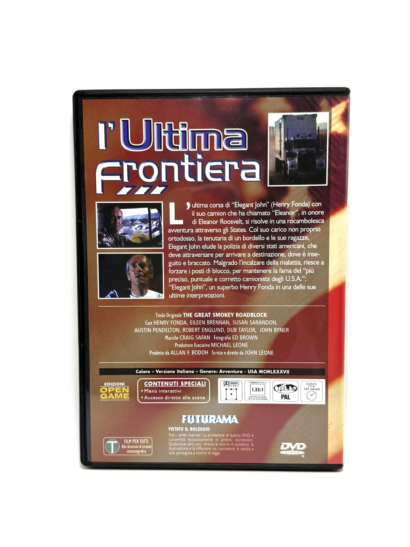 L'ultima frontiera DVD Film Movie The Great Smokey Roadblock