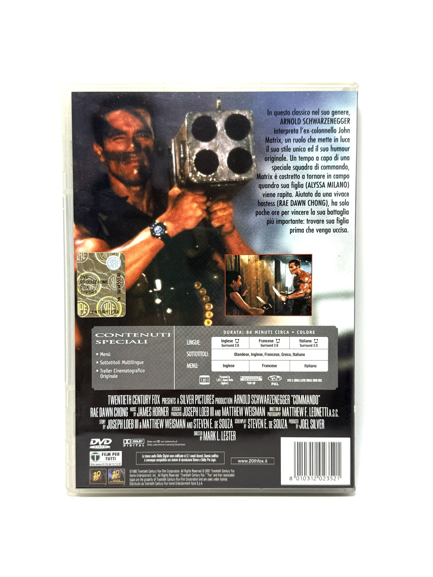 Commando DVD Film Movie Schwarzenegger