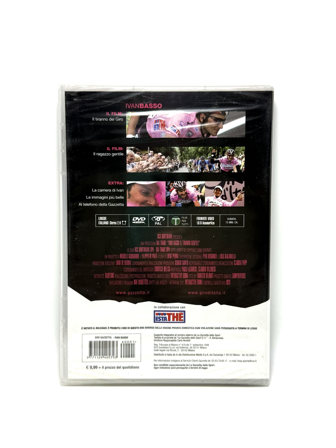 Il tiranno gentile Ivan Basso DVD Film Movie Giro d'Italia
