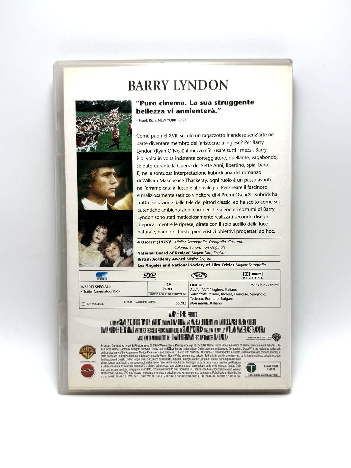 Barry London  DVD Film Movie I capolavori di Stanley Kubrick