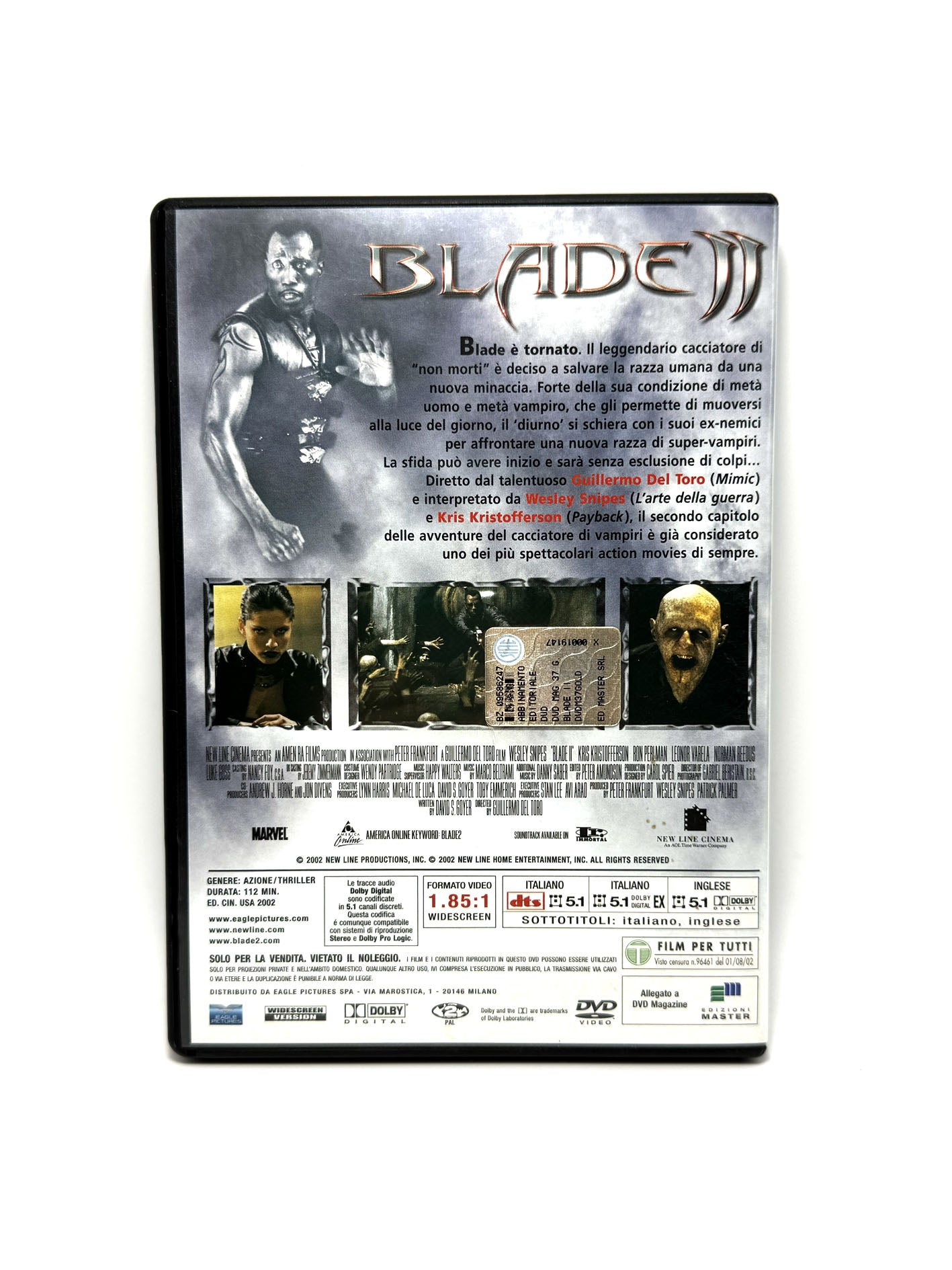 Blade II DVD Film Movie Wesley Snipes Thriller