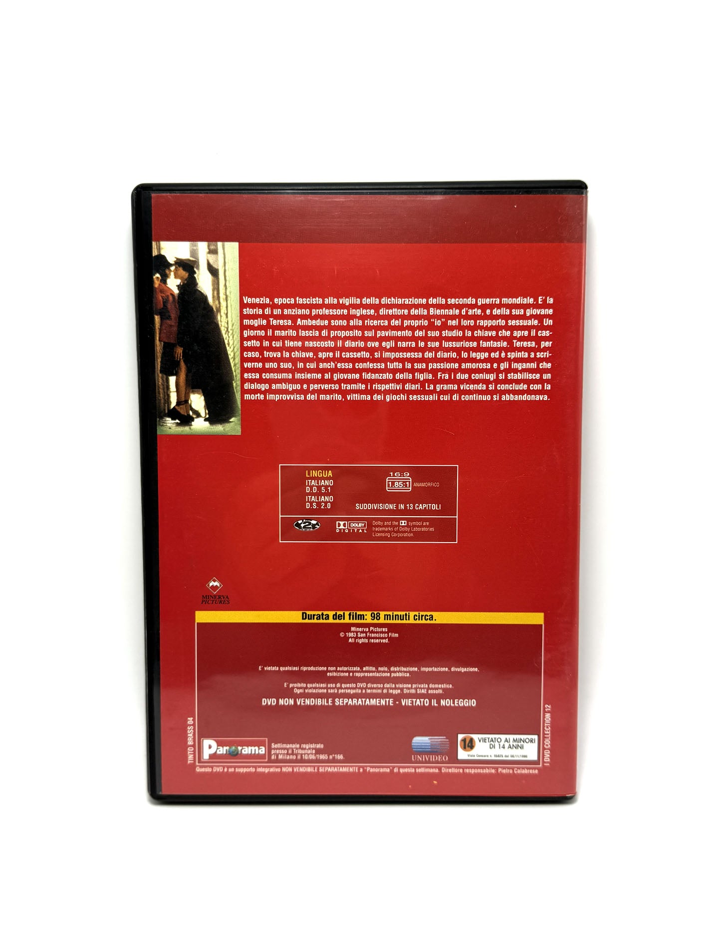 La chiave Tinto Brass Panorama DVD Film Movie Stefania Sandrelli