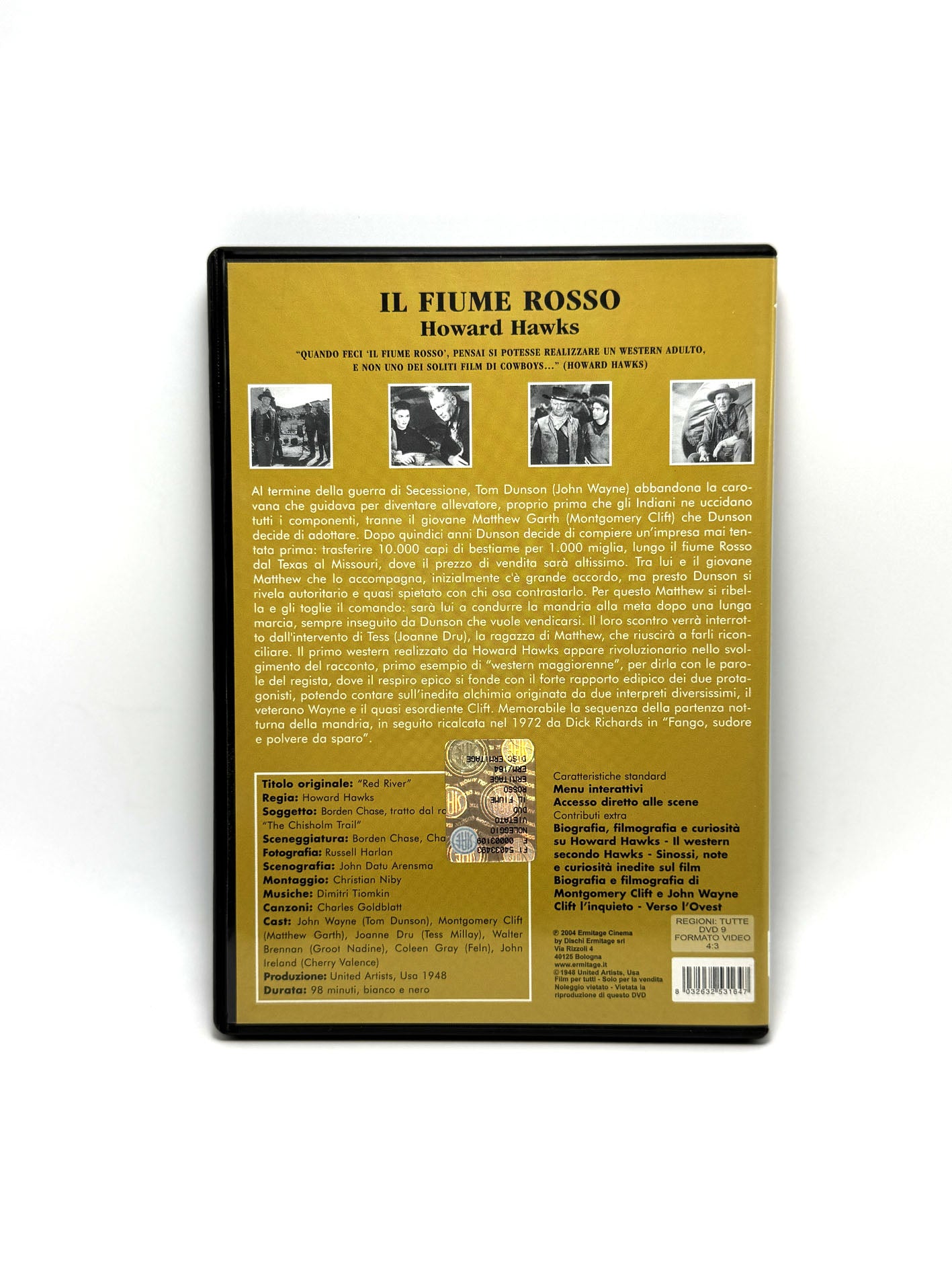 Il fiume rosso DVD Film Movie Howard Hawks