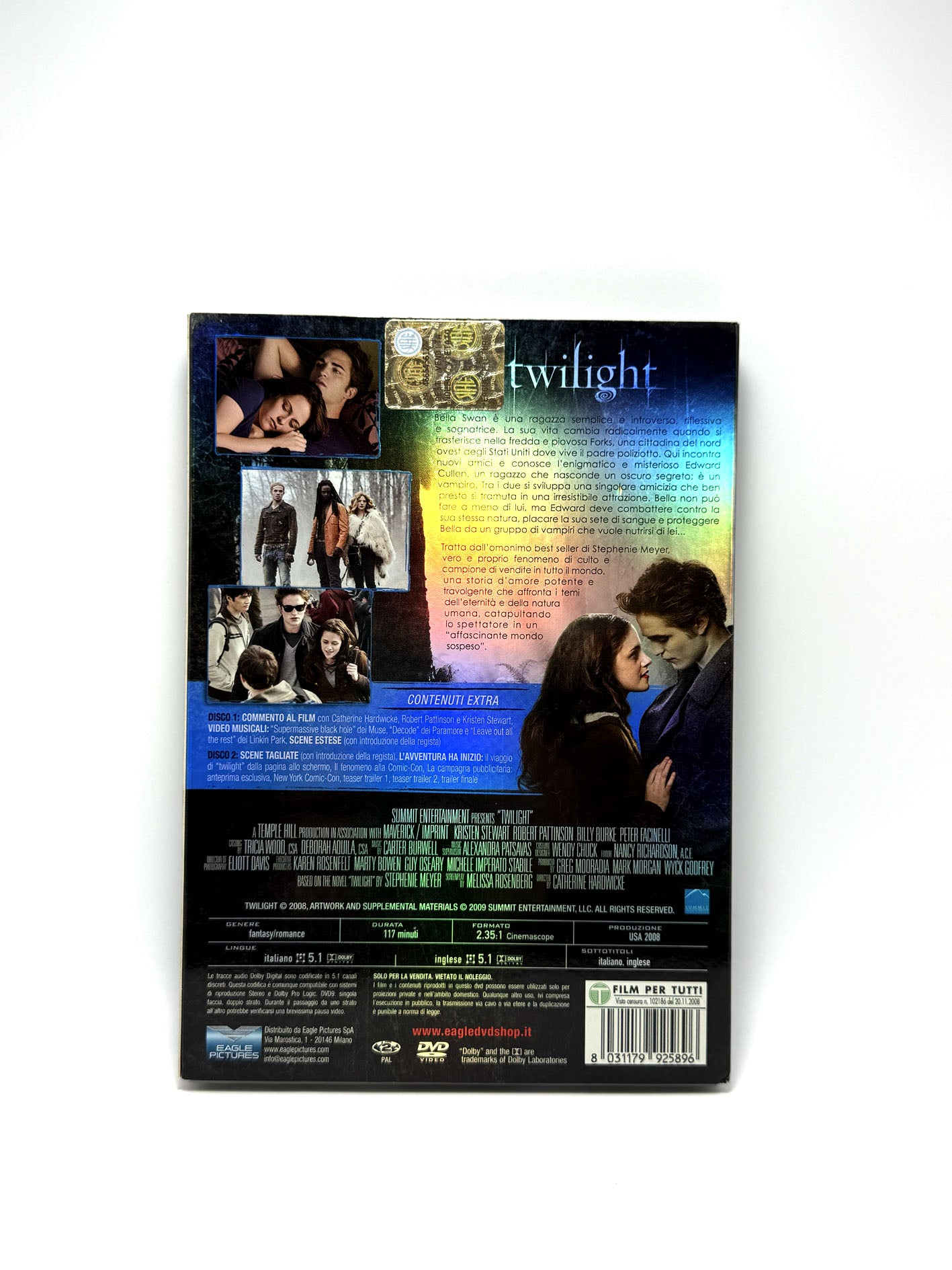 Twilight Special Edition DVD Film Movie Bella Edward Contenuti extra
