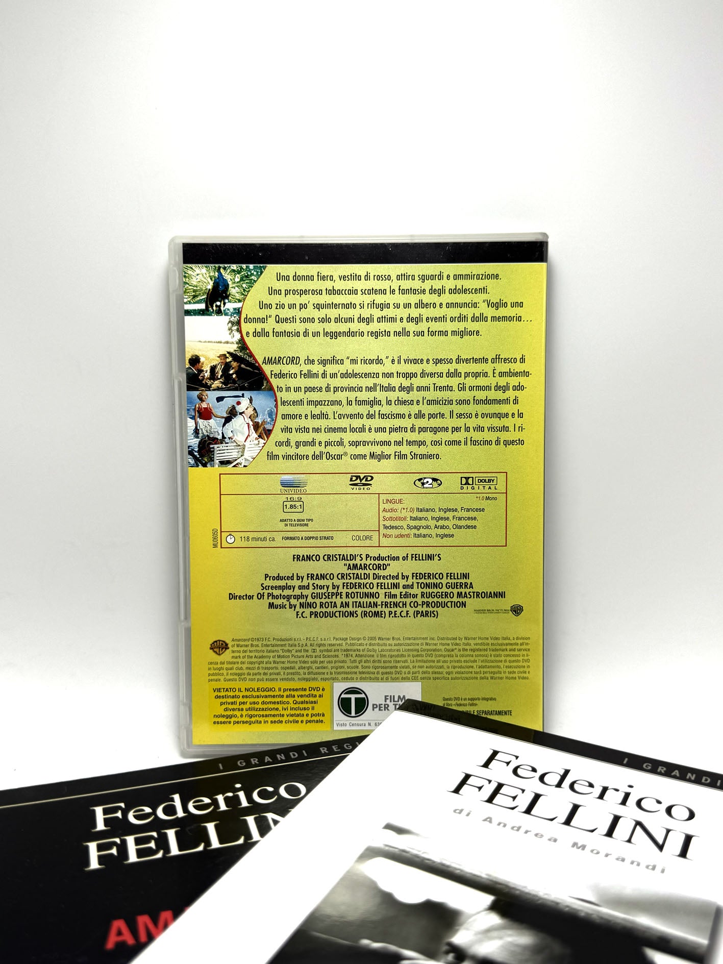 Federico Fellini Amarcord DVD + libro Andrea Morandi Box I grandi registi