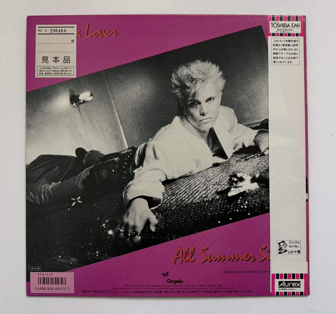 Billy Idol To Be A Lover Vinyl Japan Promo S14-141 Vinile LP Disco Rarissimo EX