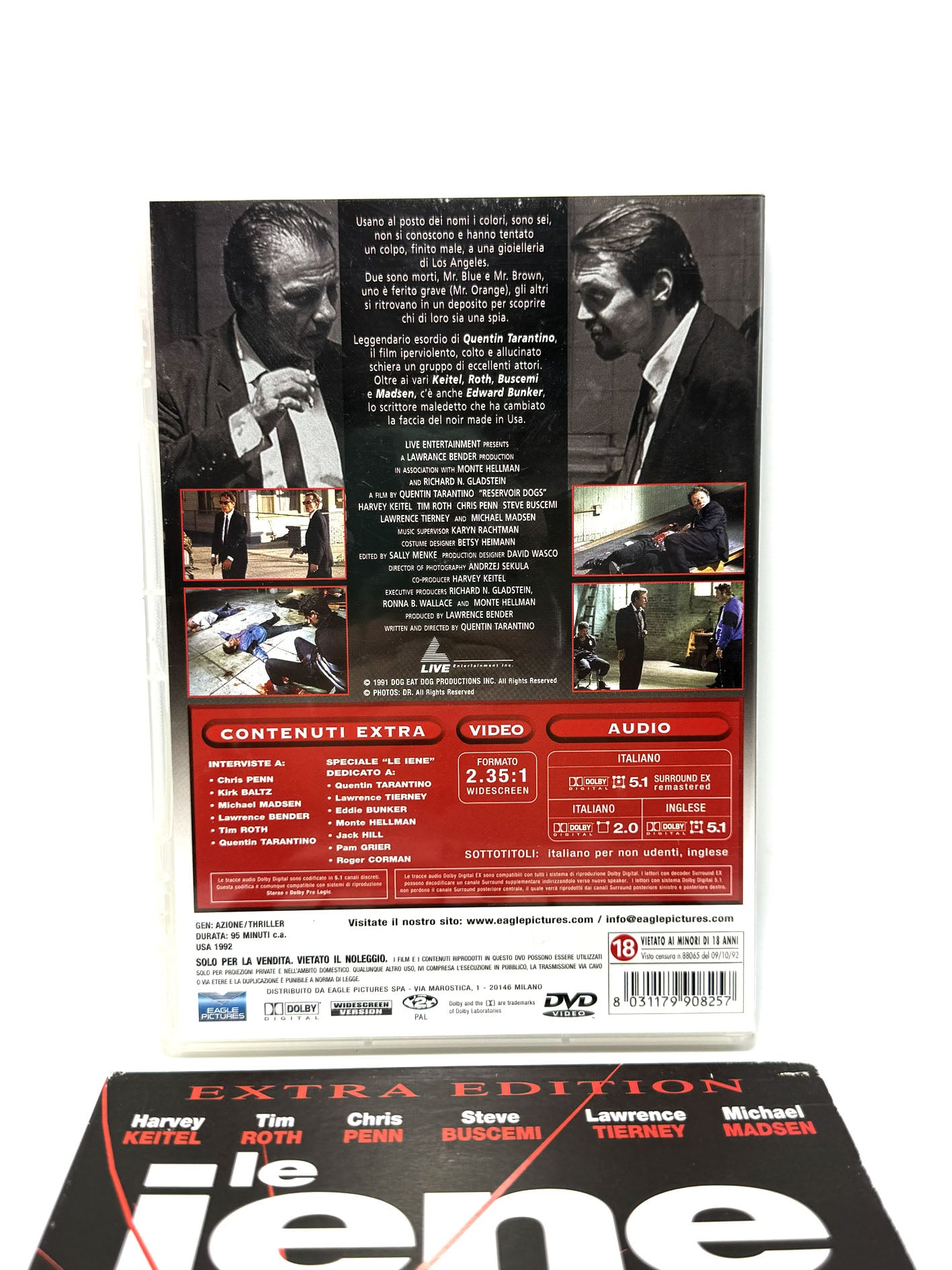 Le iene 2 DVD Quentin Tarantino Reservoir Dogs cofanetto