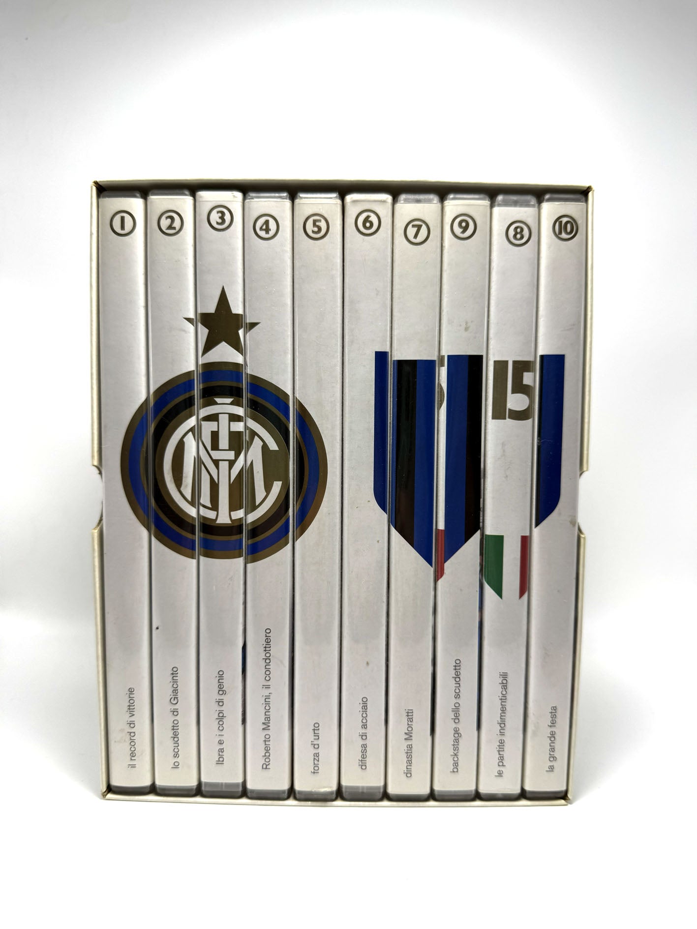 Inter Campioni d'Italia FC Cofanetto 10 DVD 15 scudetto La Gazzetta dello sport