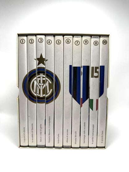 Inter Campioni d'Italia FC Cofanetto 10 DVD 15 scudetto La Gazzetta dello sport