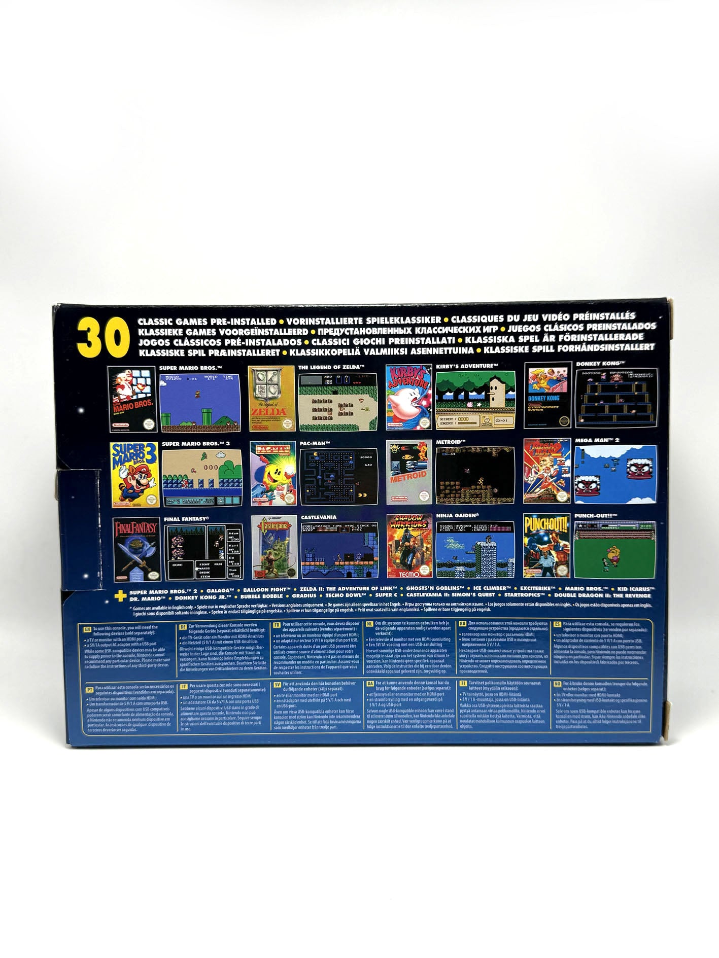 Console Nintendo Classic Mini Nes (CLV-001) 30 Giochi inclusi con scatola originale pari al nuovo