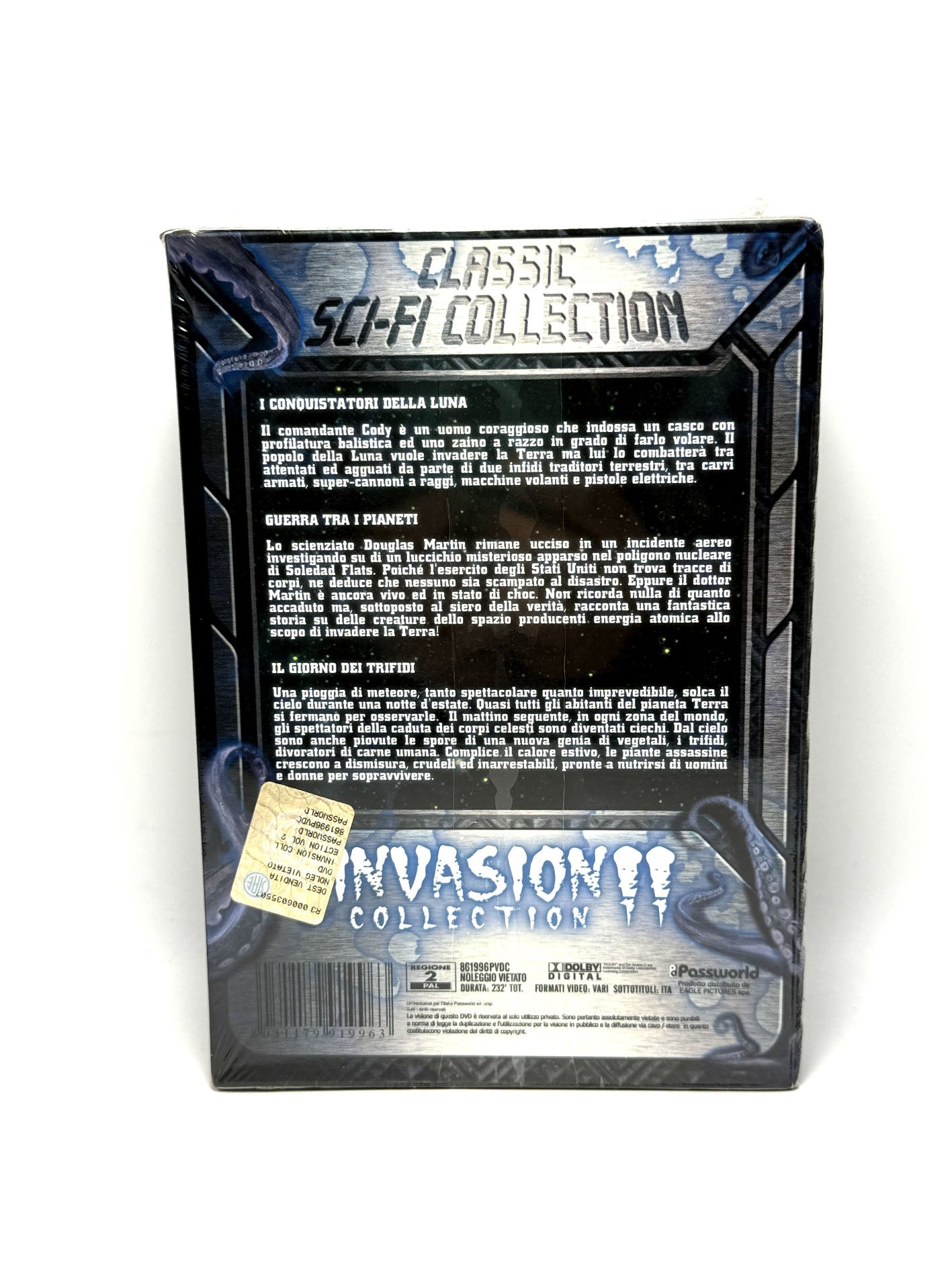 Invasion Collection 2 cofanetto DVD raro 3 film movie I conquistatore della luna..