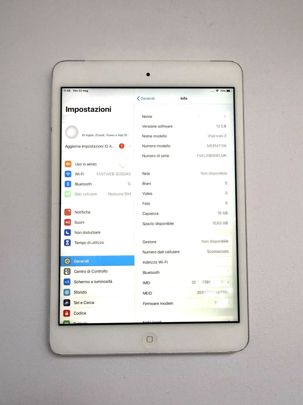 iPad Mini 2 Wi Fi + Cellular Sim 2013 16 GB Silver #4