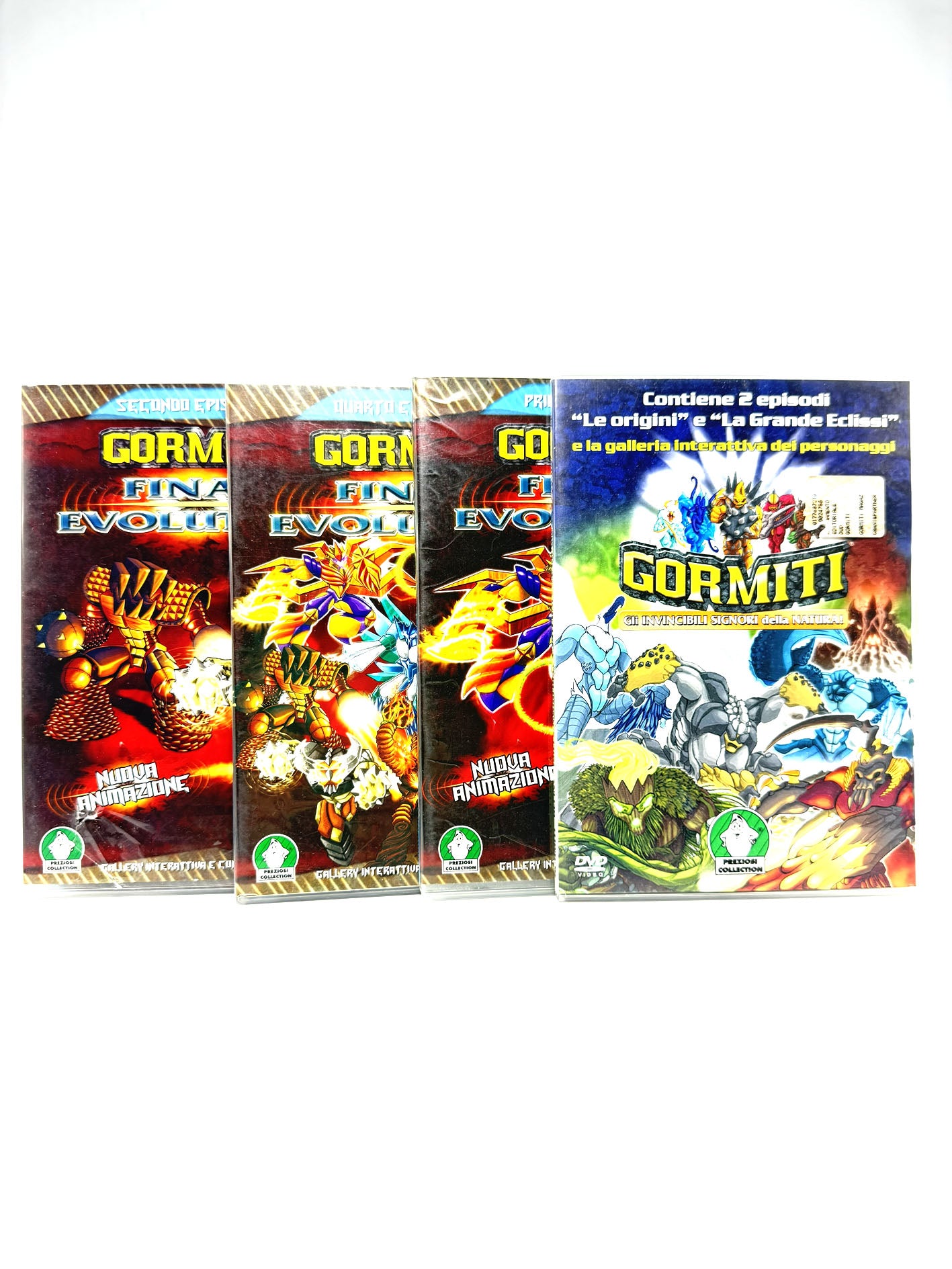 Gormiti Final Evolution + Gli invincibili signori della paura Set 4 DVD 1° 2° 4° episodio