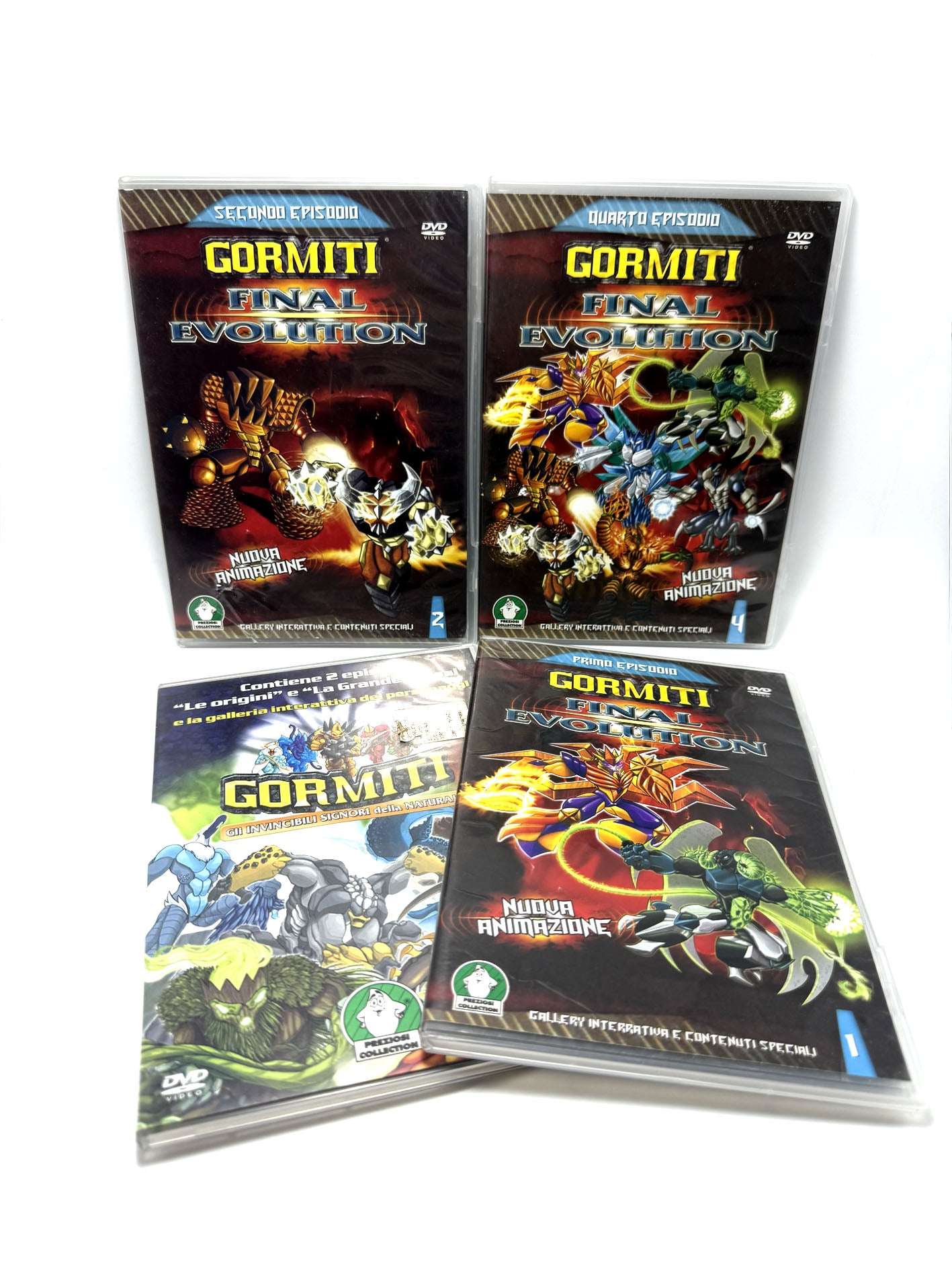 Gormiti Final Evolution + Gli invincibili signori della paura Set 4 DVD 1° 2° 4° episodio