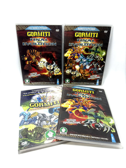 Gormiti Final Evolution + Gli invincibili signori della paura Set 4 DVD 1° 2° 4° episodio