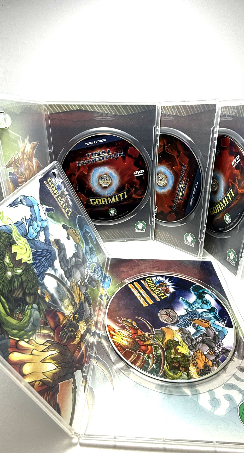 Gormiti Final Evolution + Gli invincibili signori della paura Set 4 DVD 1° 2° 4° episodio