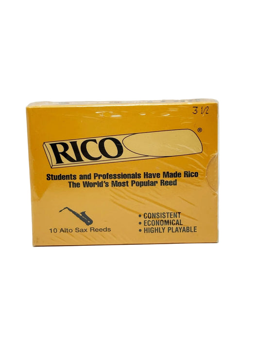 Rico Ance Alto Sax Confezione 10 Pz Reeds 3- 1/2 Sassofono Alto
