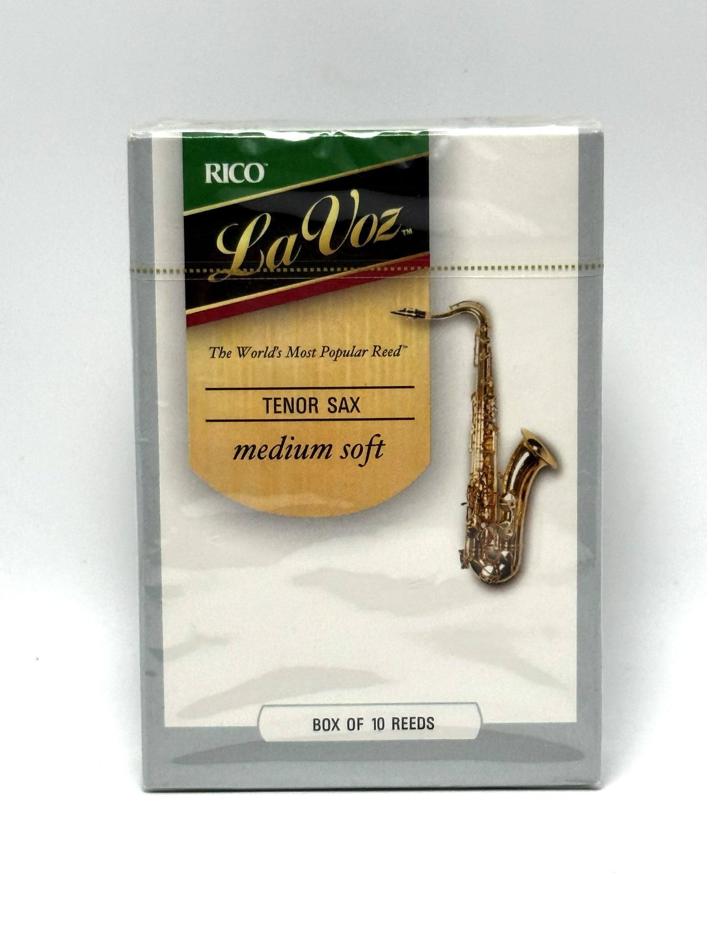 Rico La Voz Ance Sax Tenor Confezione 10 Pz Reeds Medium Soft Sassofono Tenore