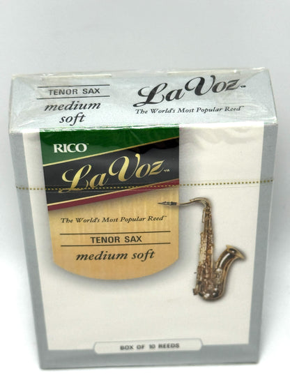 Rico La Voz Ance Sax Tenor Confezione 10 Pz Reeds Medium Soft Sassofono Tenore