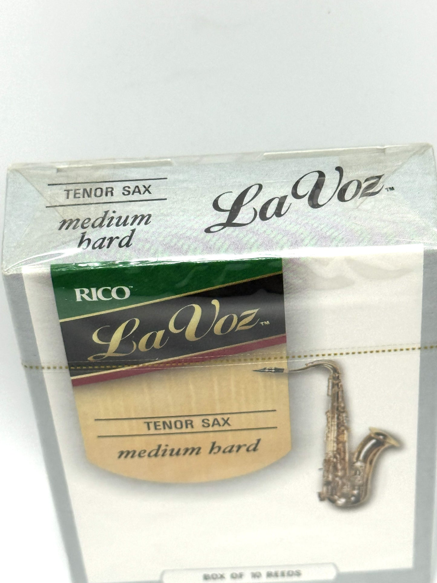 Rico La Voz Ance Sax Tenor Confezione 10 Pz Reeds Medium Hard Sassofono Tenore