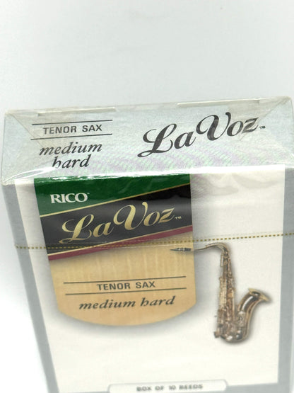 Rico La Voz Ance Sax Tenor Confezione 10 Pz Reeds Medium Hard Sassofono Tenore