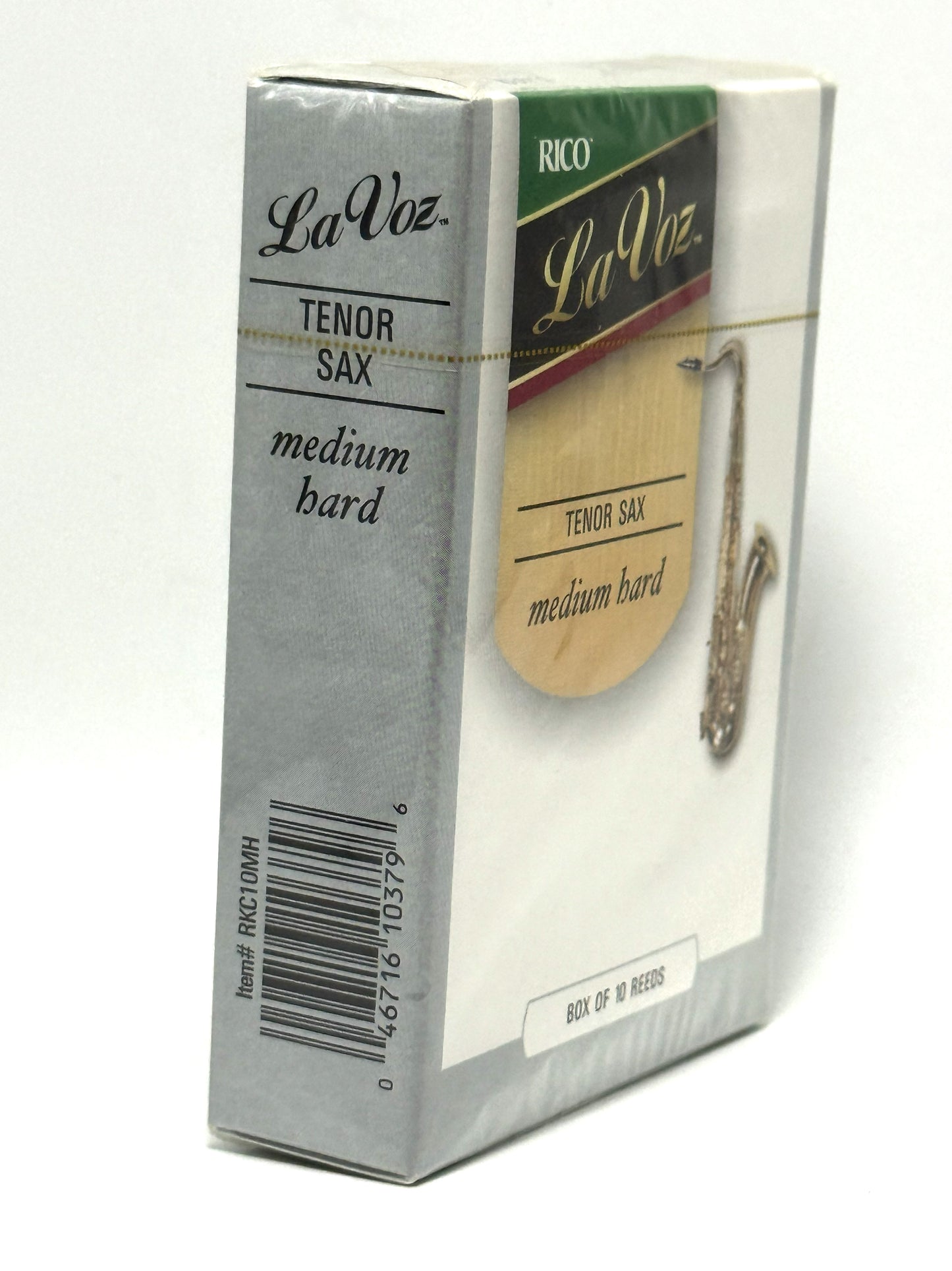 Rico La Voz Ance Sax Tenor Confezione 10 Pz Reeds Medium Hard Sassofono Tenore