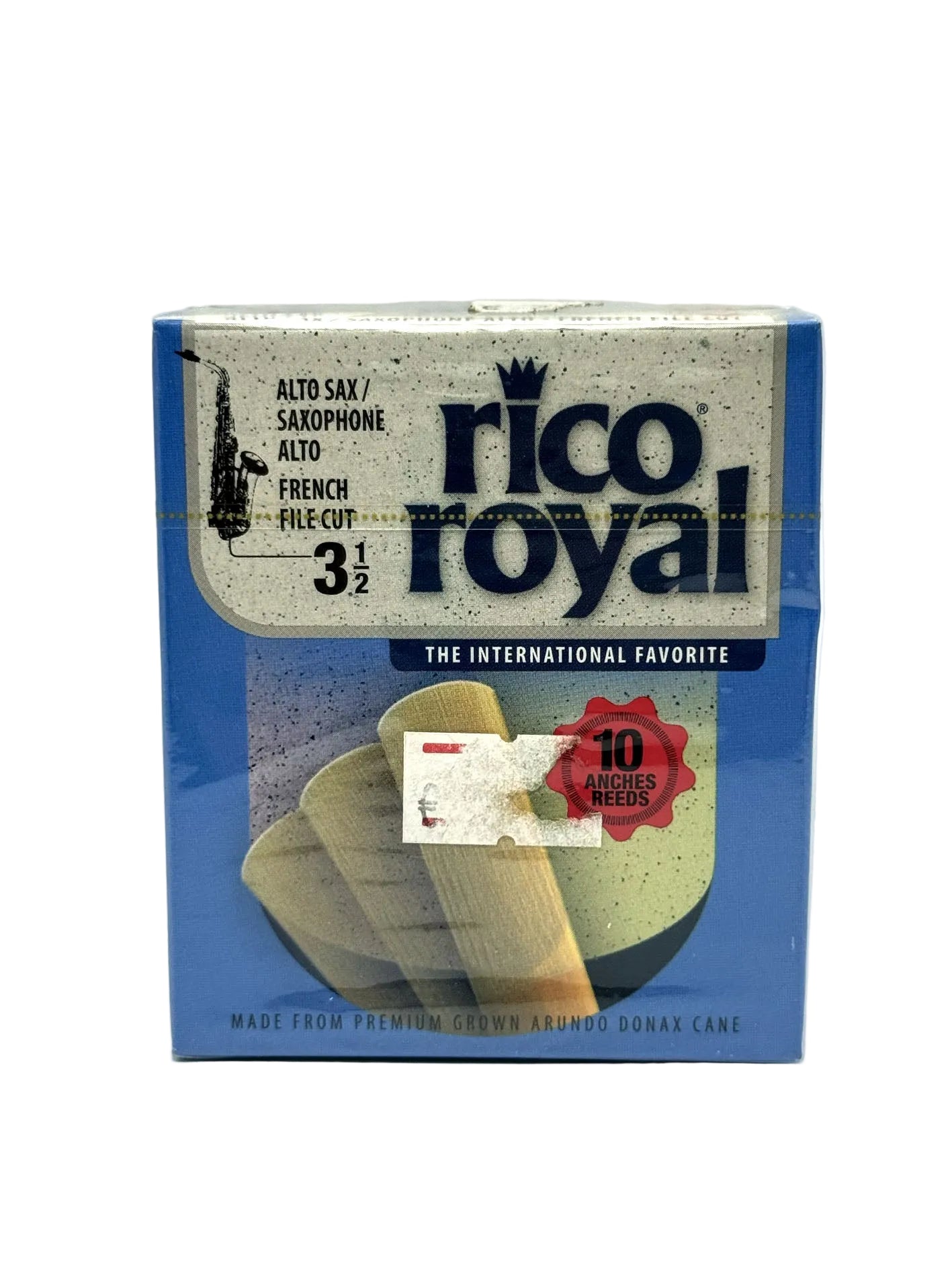 Rico Royal Ance 10 pz Alto Sax Reeds 3,5 Sassofono Alto French File Cut