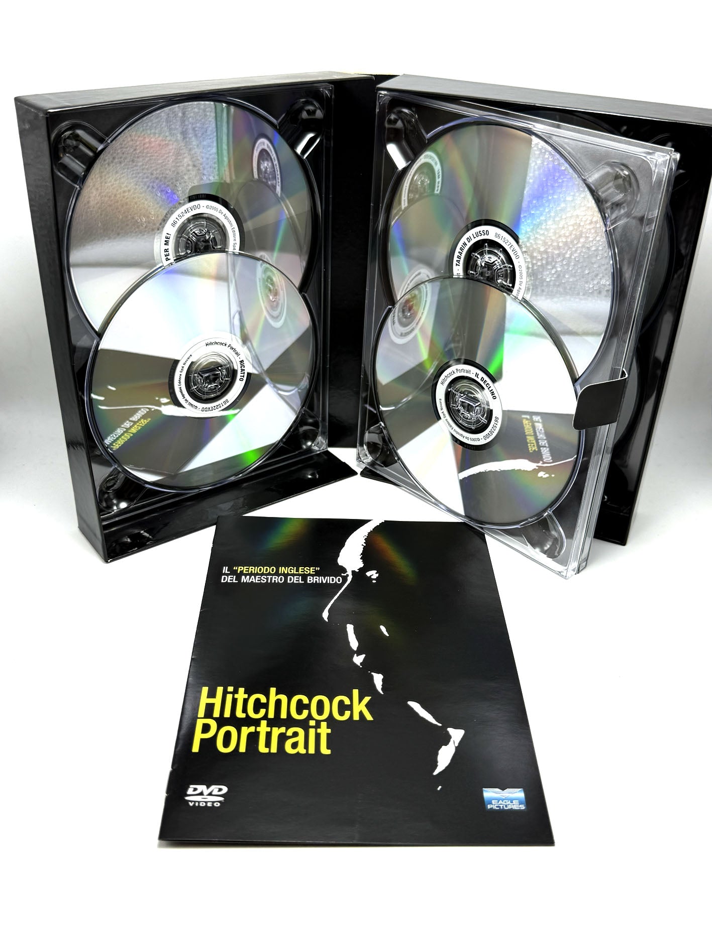 Hitchcock Portrait 8 Dvd Cofanetto 15 Film Movie Thriller Maestro del brivido