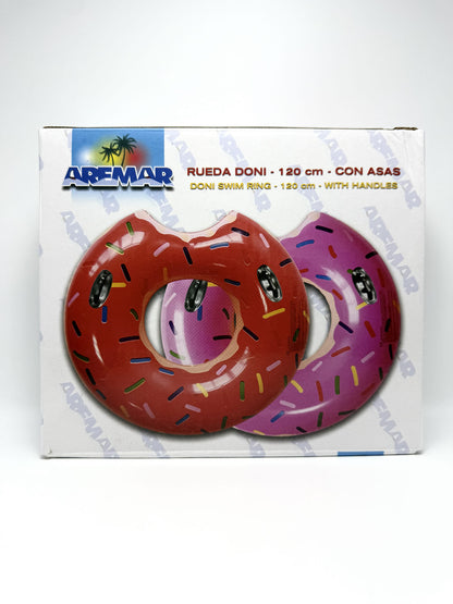 Galleggiante gonfiabile con maniglia donut ciambella Aremar salvagente swim ring 120 cm