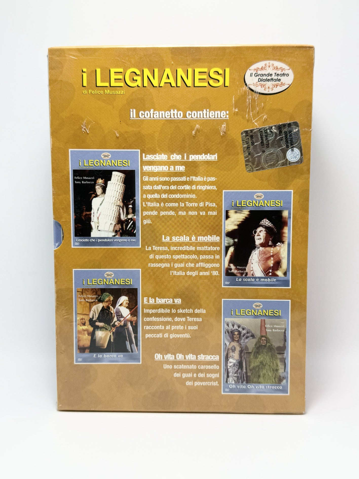 I Legnanesi. Di Felice Musazzi Vol. 2 Cofanetto Box 4 DVD Teatro Film movie