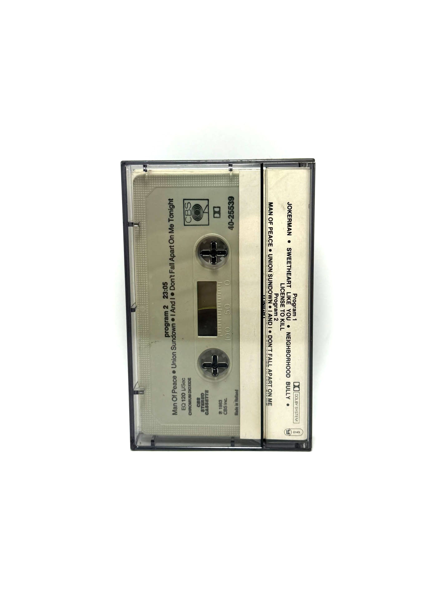 Bob Dylan Infidels cassetta audio mc 1983