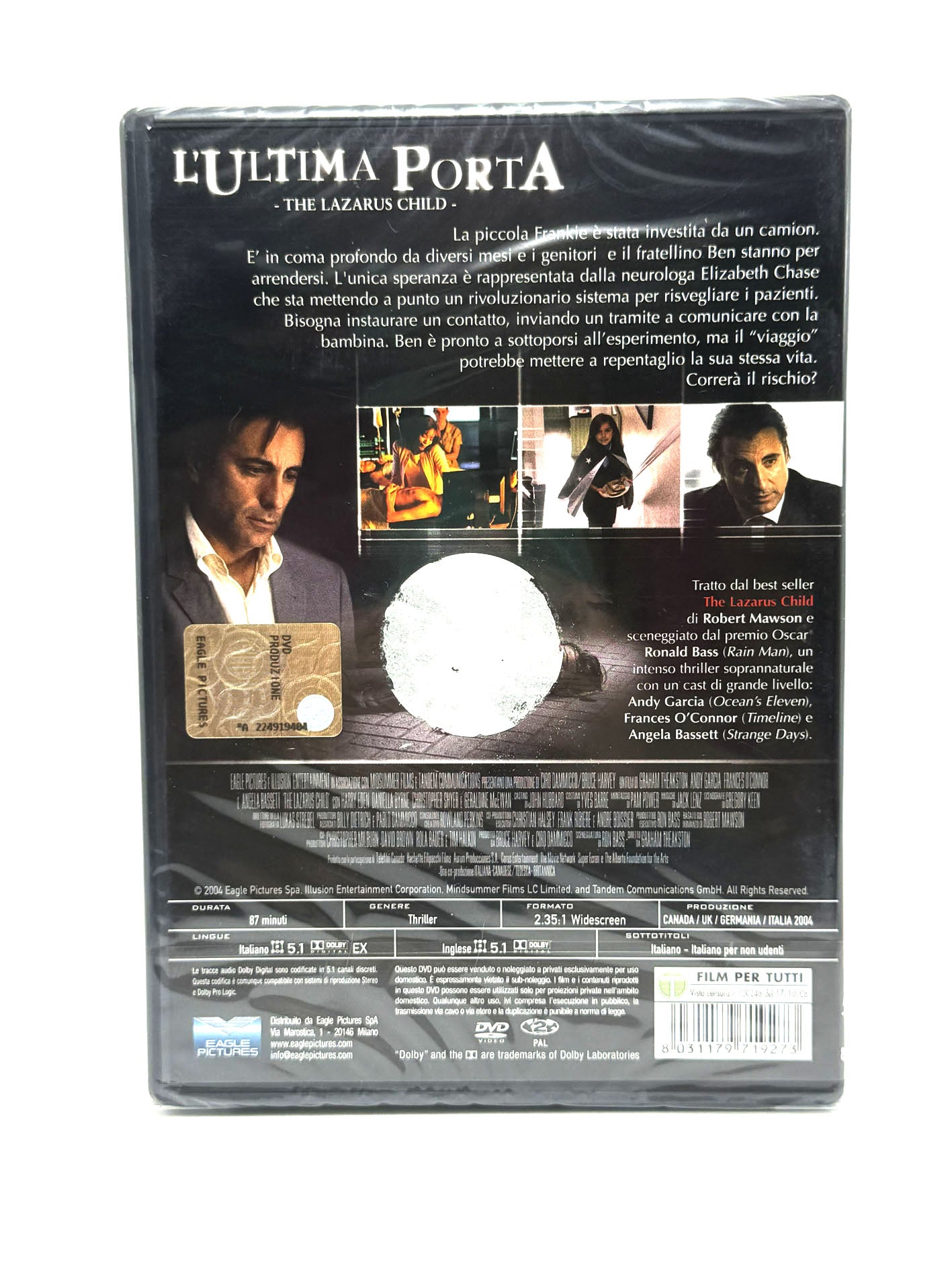 L’ultima porta Hai il coraggio di aprirla? The Lazarus Child DVD Andy Garcia Film Thriller movie