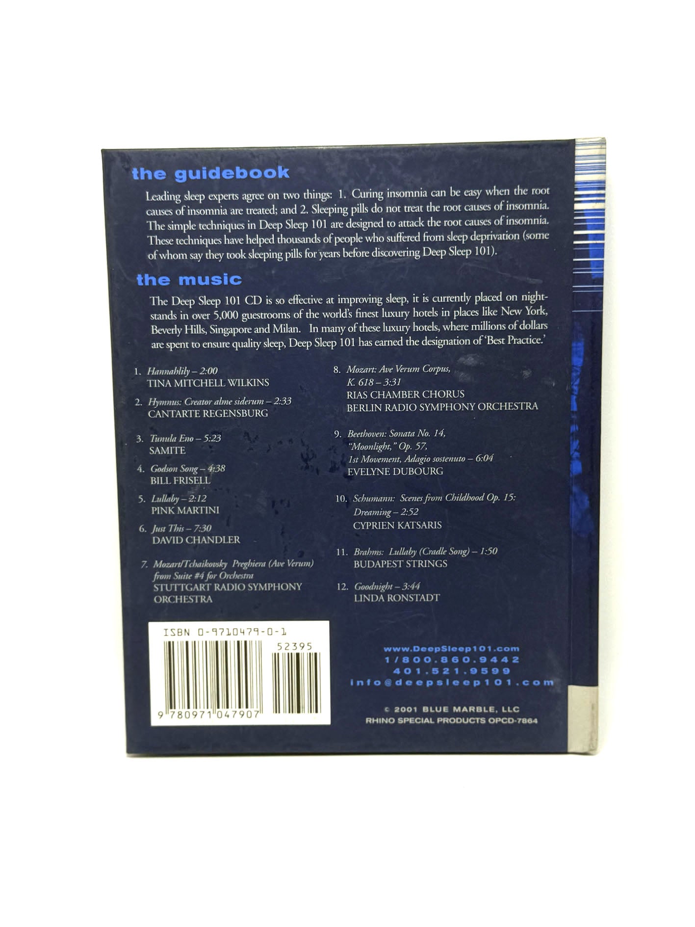 Deep Sleep 101: Blue Marble's Music and Guidebook for a Good Night's Sleep DVD + libro relax sonno